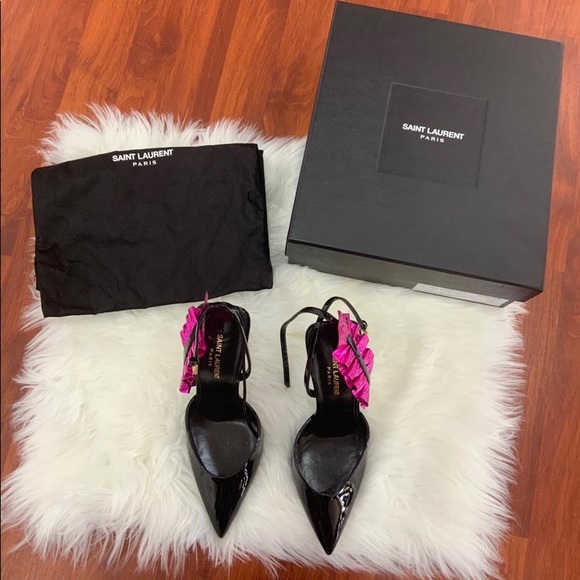 ❗️SOLD❗️Saint Laurent patent leather ankle heels - Picture 3 of 4